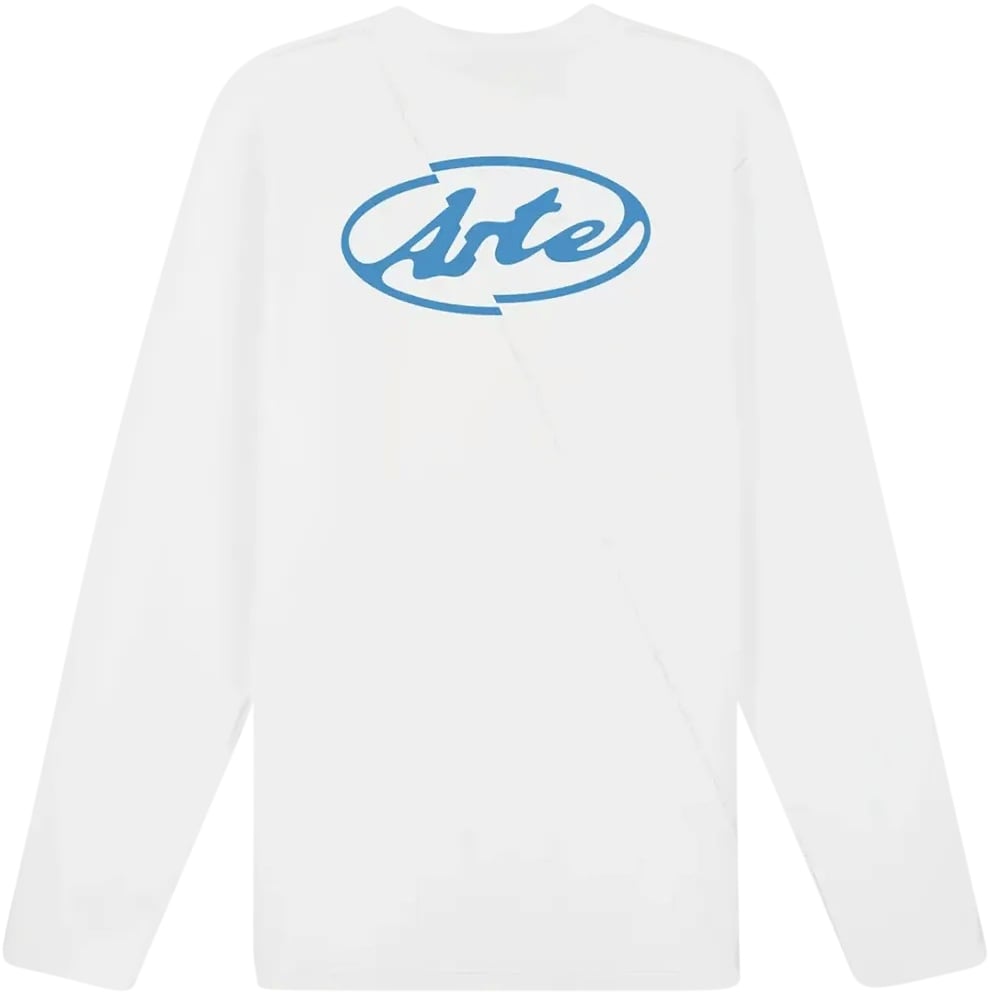 Arte Antwerp Lange mouwen met cirkellogo op de rug, wit Wit