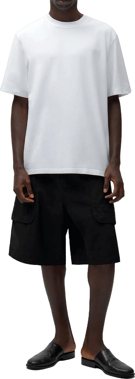 Arte Antwerp T-shirt met collage op de rug, wit Wit