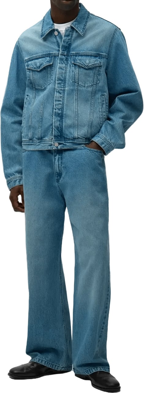 Arte Antwerp Circle Logo Jacket Denim Bleach Lichtblauw