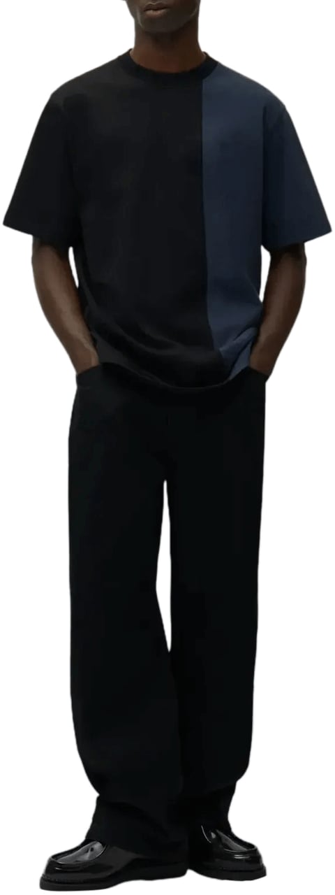 Arte Antwerp Broek met rond logo op de zakken, zwart Zwart