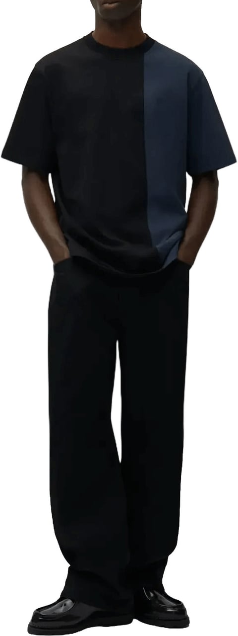 Arte Antwerp Broek met rond logo op de zakken, zwart Zwart