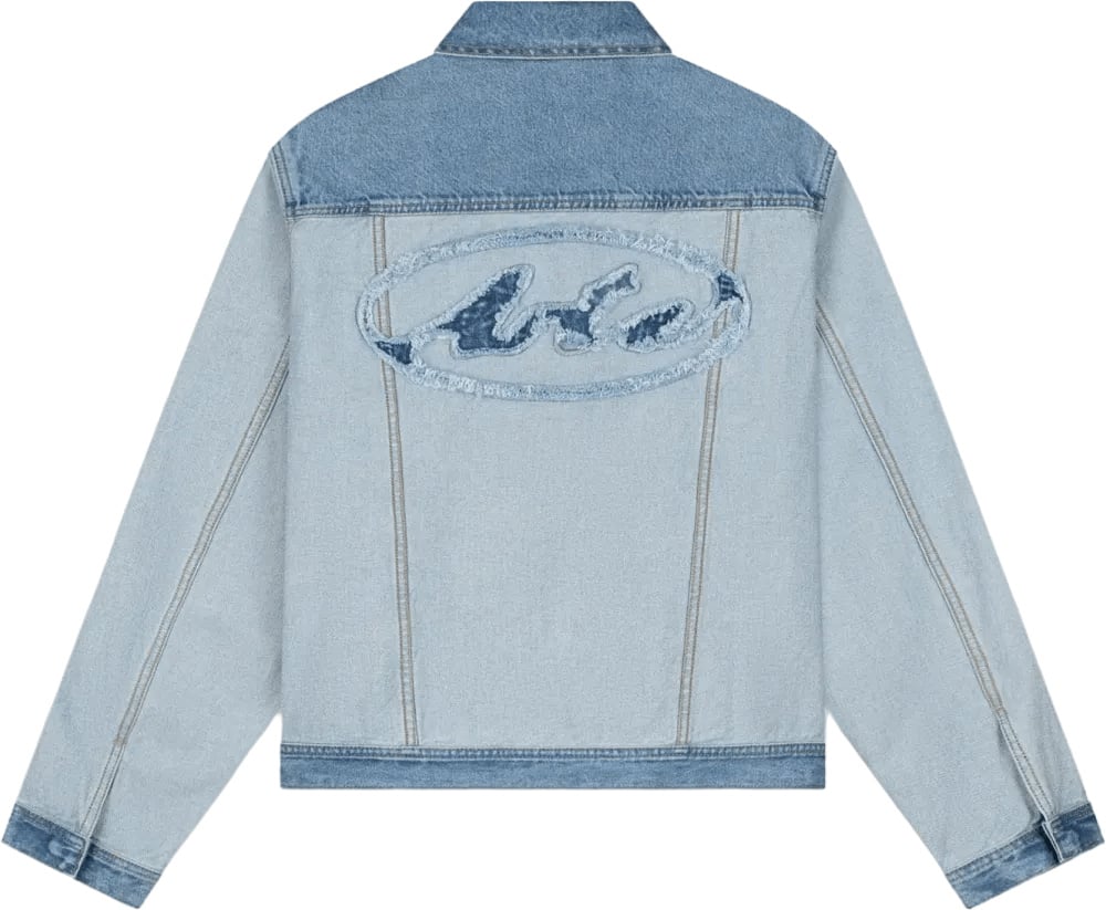 Arte Antwerp Denim jas binnenstebuiten Denim gebleekt Lichtblauw