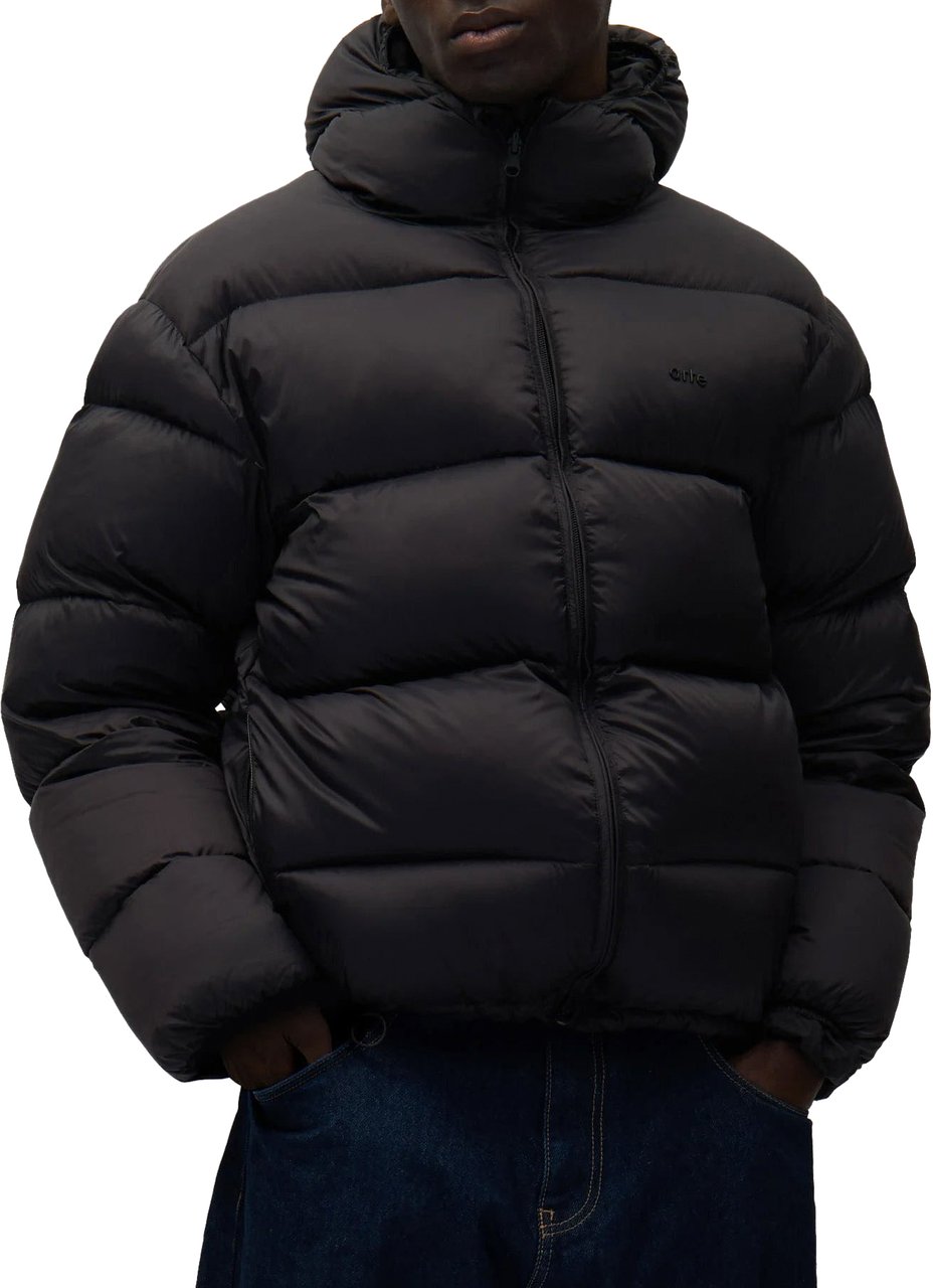 Arte Antwerp Giacca Cropped Puffer Nera Zwart