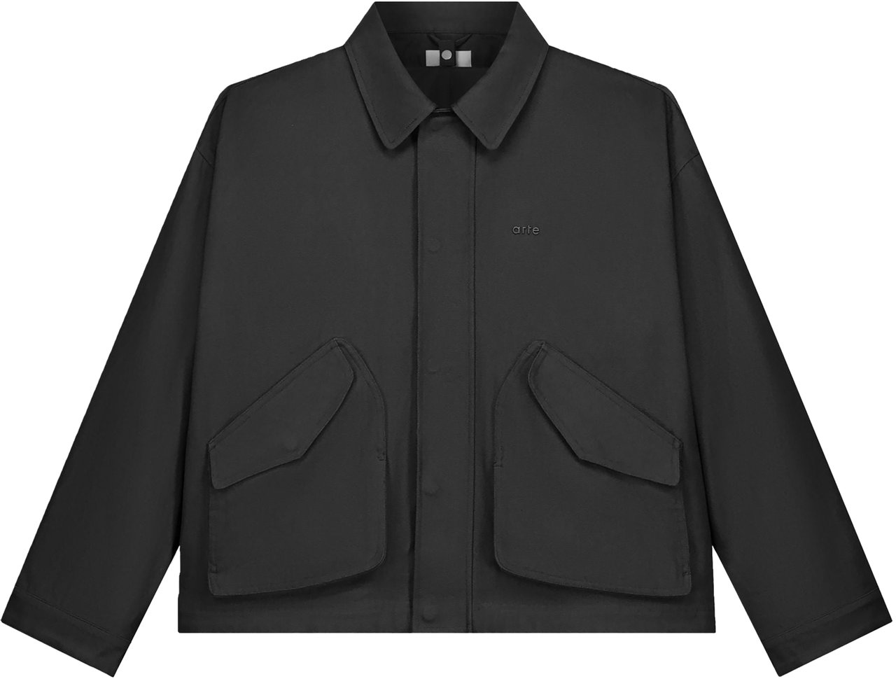 Arte Antwerp Giacca Inclined Pocket Nera Zwart