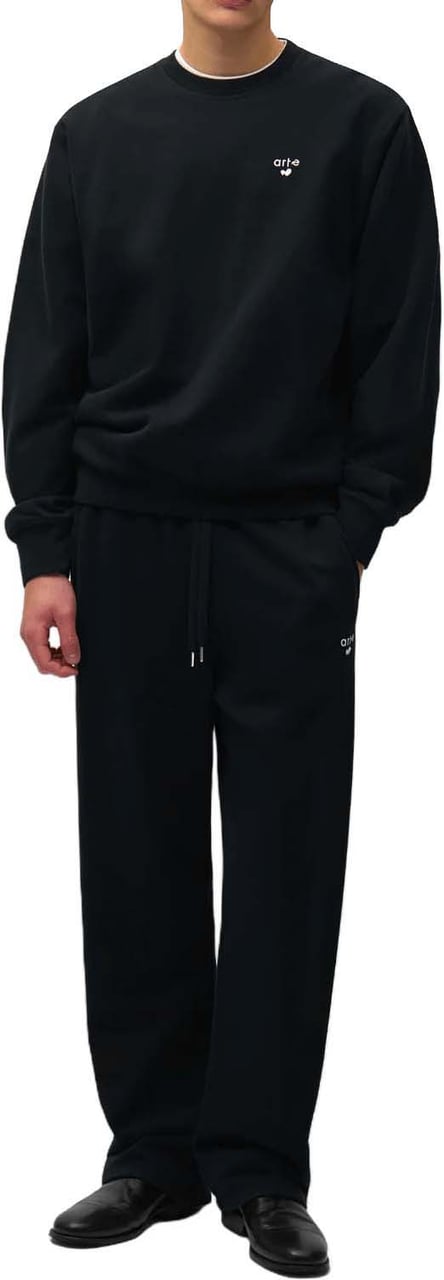 Arte Antwerp Zwarte joggingbroek met hartlogo Zwart