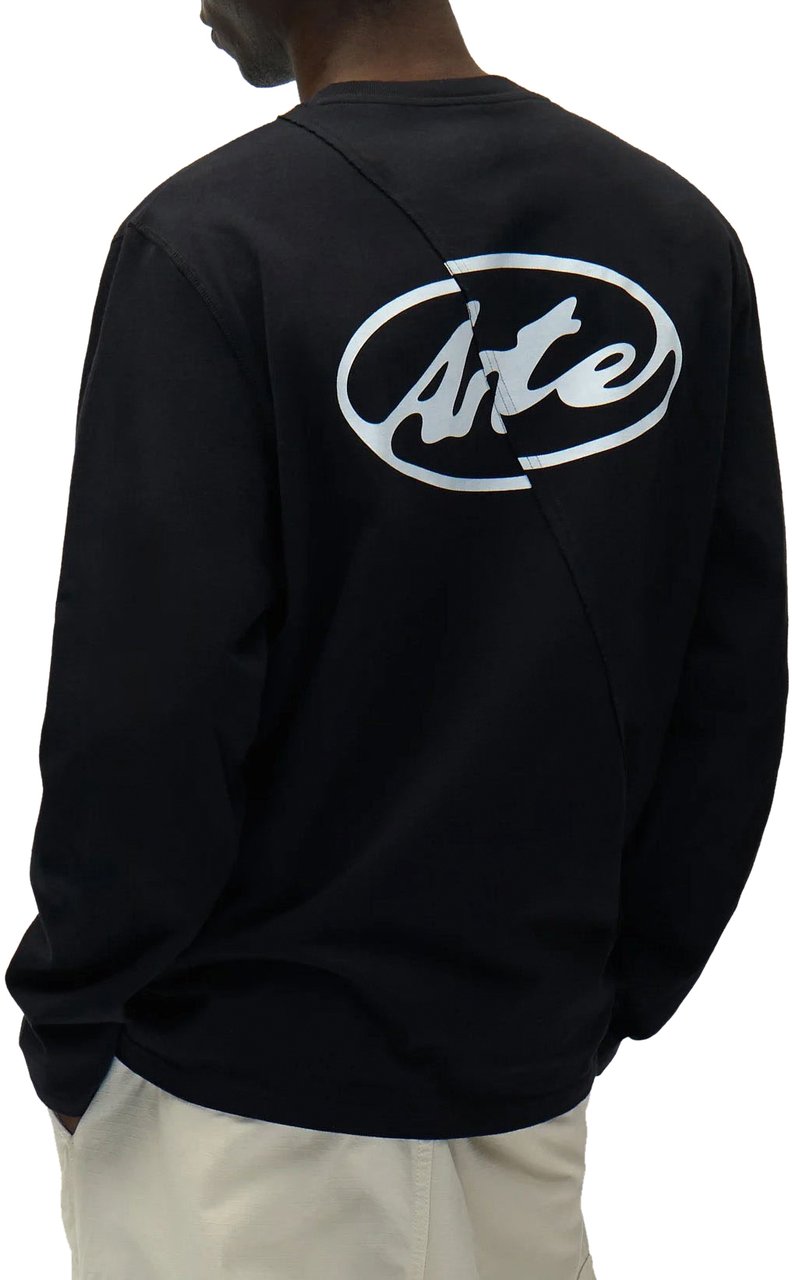 Arte Antwerp Longsleeve Back Circle Logo Nera Zwart