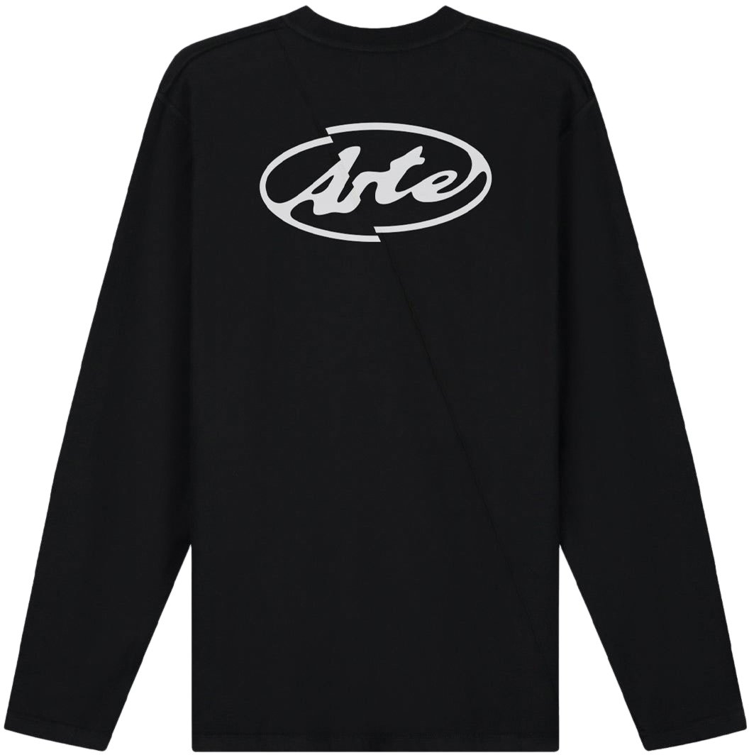 Arte Antwerp Longsleeve Back Circle Logo Nera Zwart