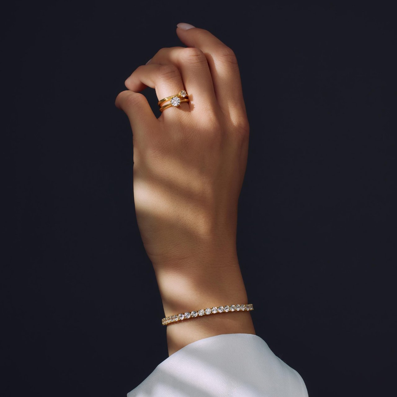 Arte Antwerp Cento Luci Rosia Ring Goud