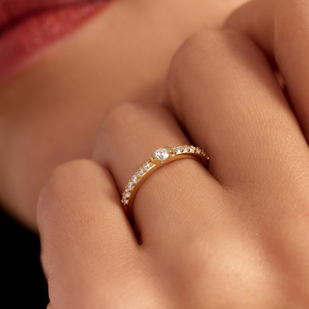 Arte Antwerp Santa Maria della Base Ring met Zirkonia Goud