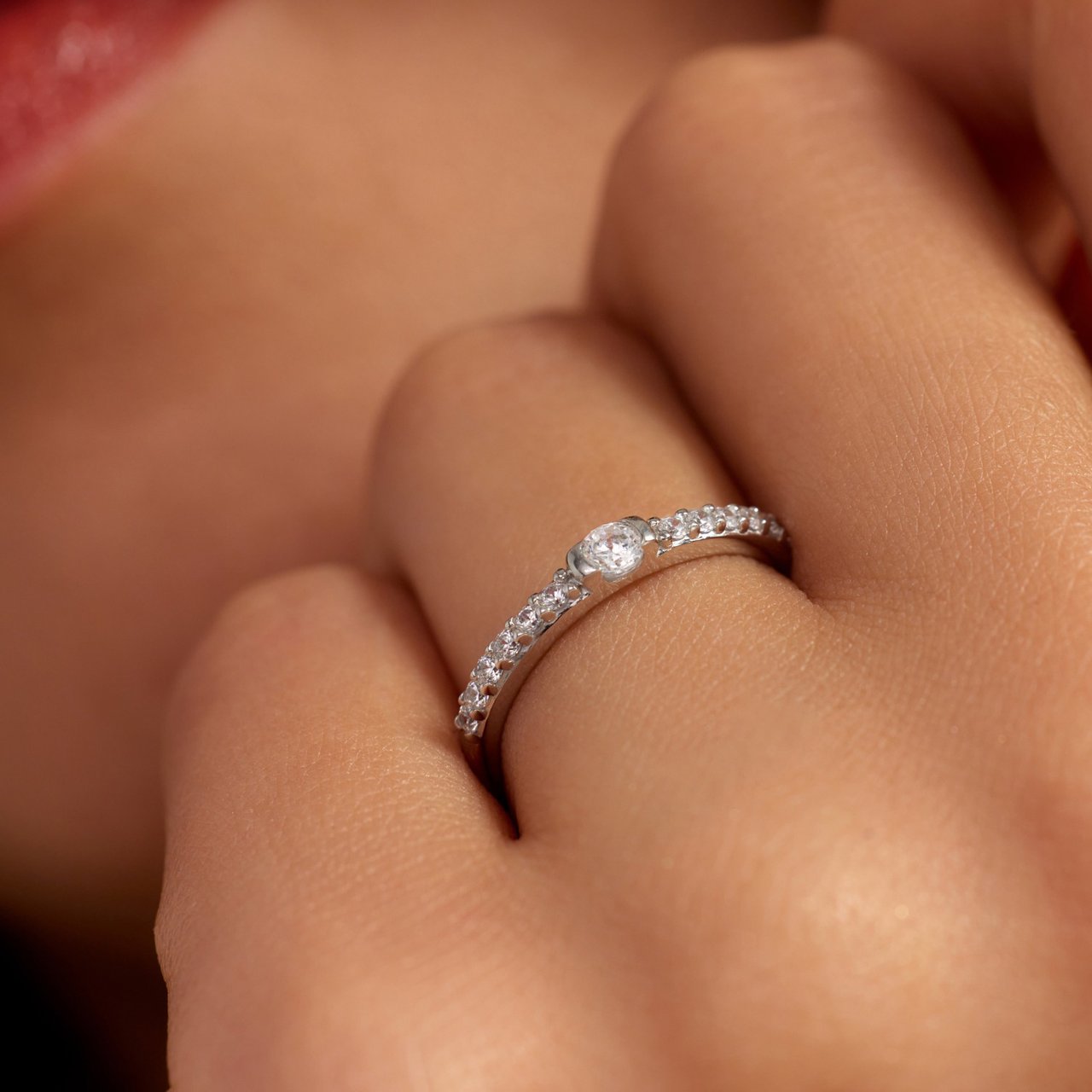 Arte Antwerp Santa Maria della Base Ring met Zirkonia Zilver