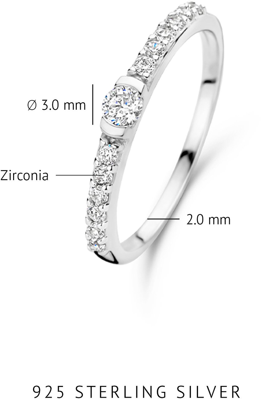 Arte Antwerp Santa Maria della Base Ring met Zirkonia Zilver