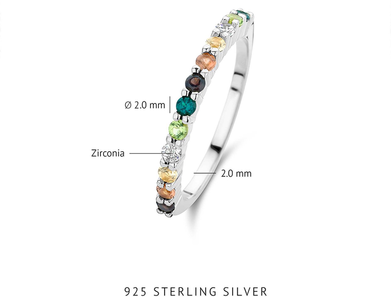 Arte Antwerp Santa Maria del Fiore Ring met Zirkonia Divers