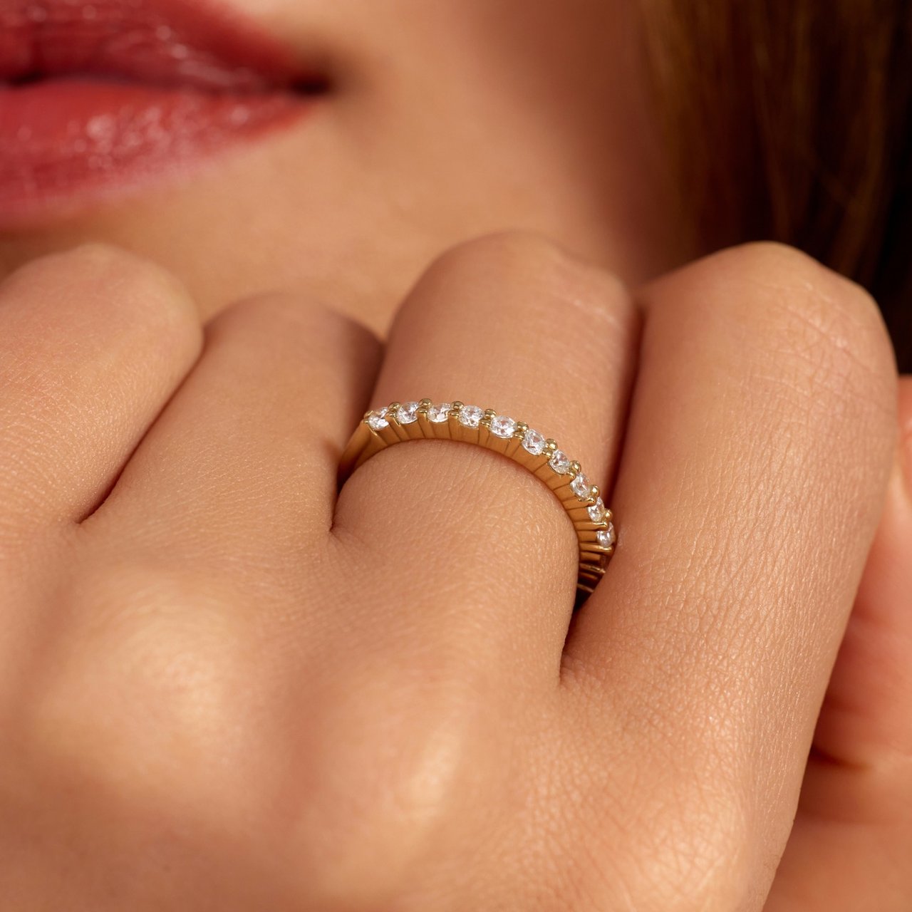 Arte Antwerp Santa Maria della Base Ring met Zirkonia Goud