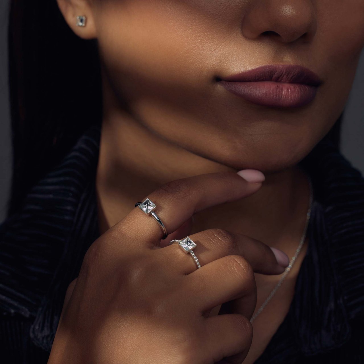 Arte Antwerp Cento Luci Pia Ring met Preciosa kristal Zilver