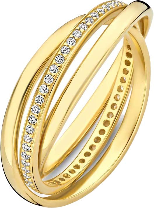 Arte Antwerp Ponte Vecchio Lanza Ring met Zirkonia Goud