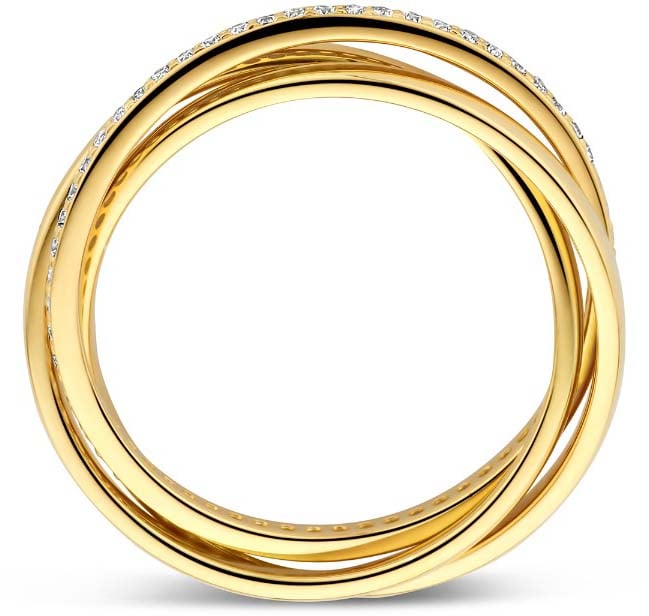 Arte Antwerp Ponte Vecchio Lanza Ring met Zirkonia Goud