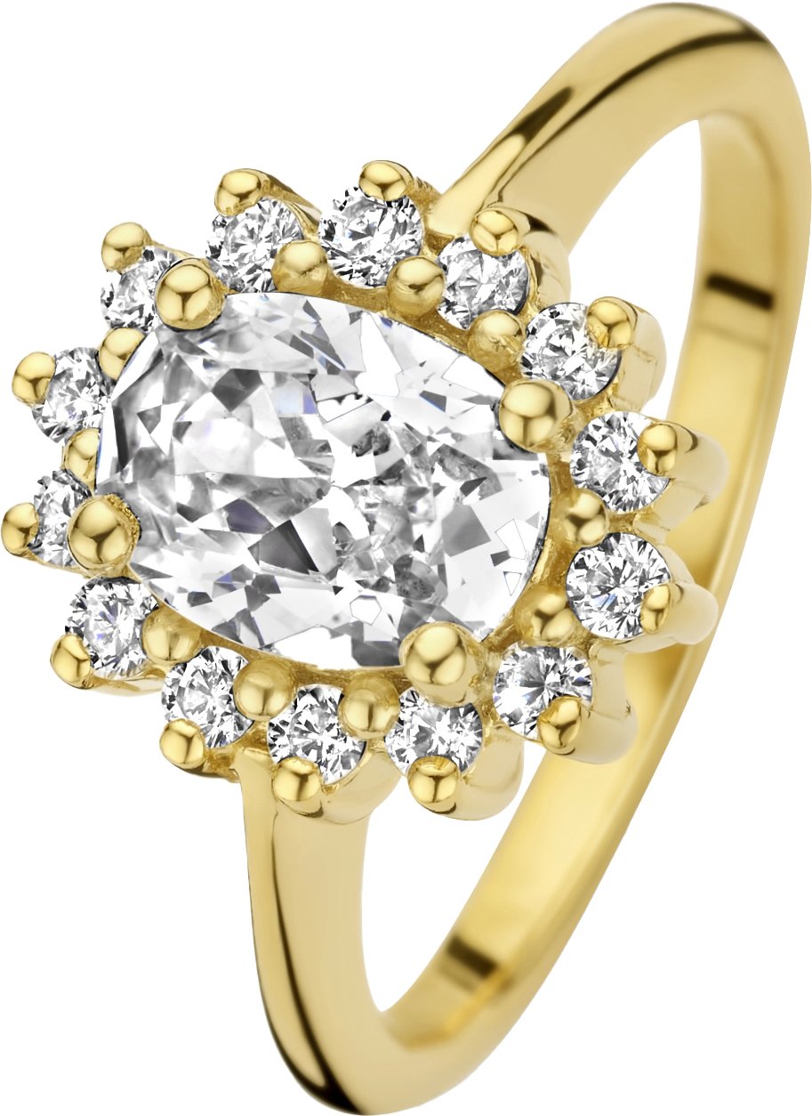 Arte Antwerp Mia Colore Bianca Ring met Zirkonia Goud