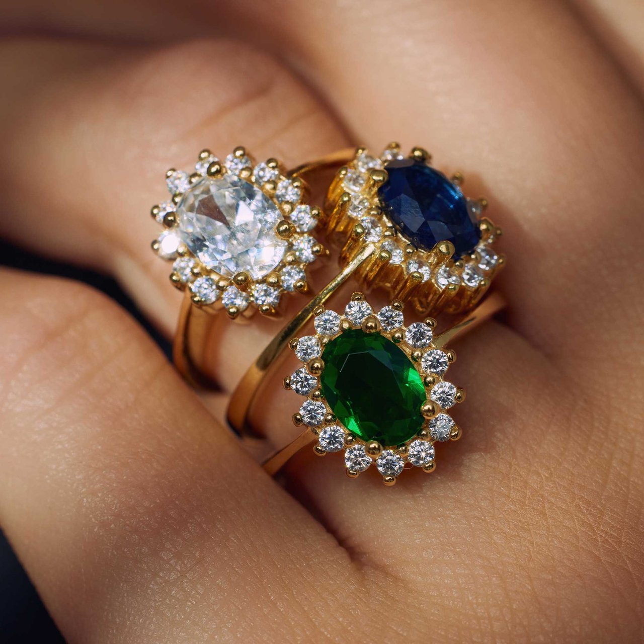Arte Antwerp Mia Colore Bianca Ring met Zirkonia Goud