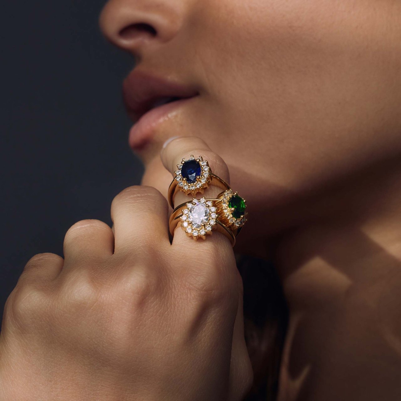 Arte Antwerp Mia Colore Bianca Ring met Zirkonia Goud
