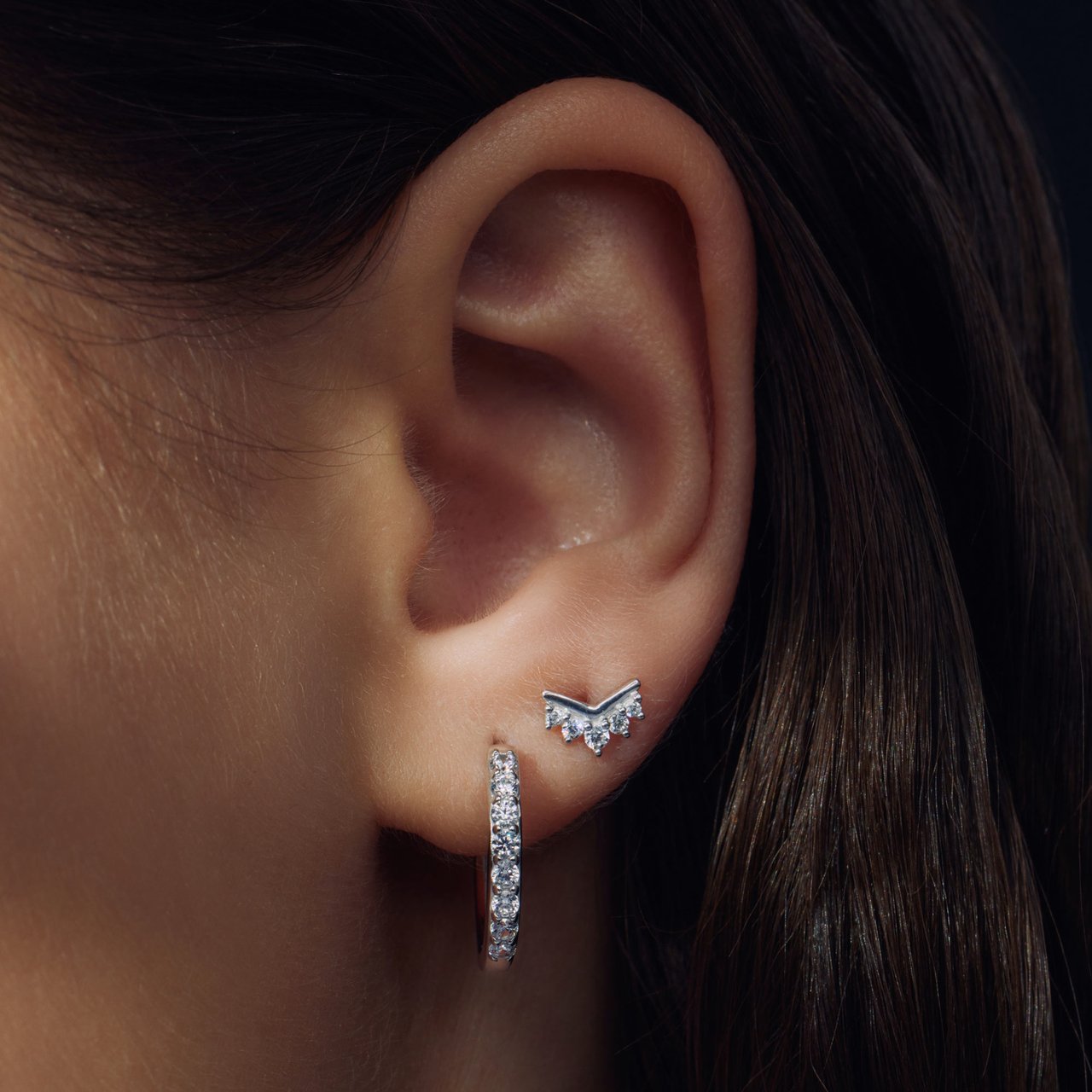 Arte Antwerp Santa Maria della Base Oorringen met Zirkonia Zilver