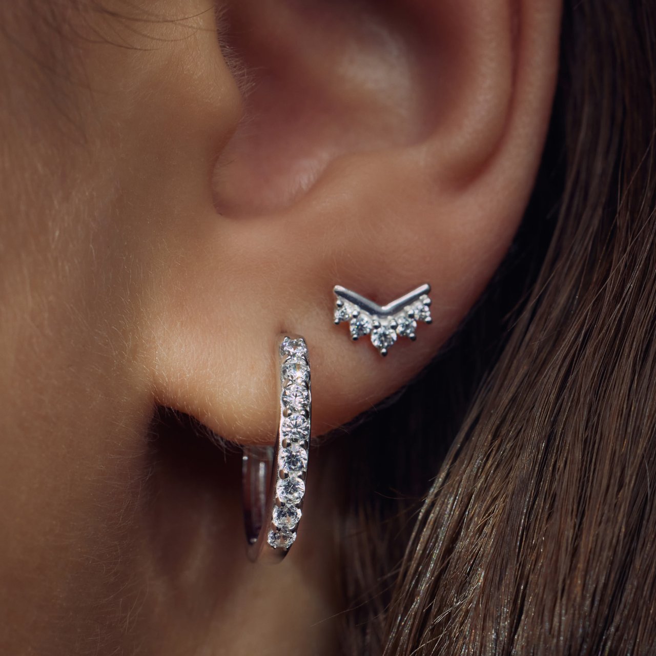 Arte Antwerp Santa Maria della Base Oorringen met Zirkonia Zilver