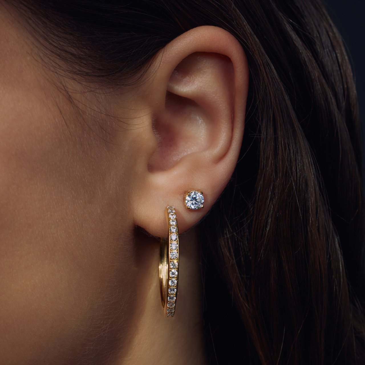 Arte Antwerp Santa Maria della Base Oorringen met Zirkonia Goud