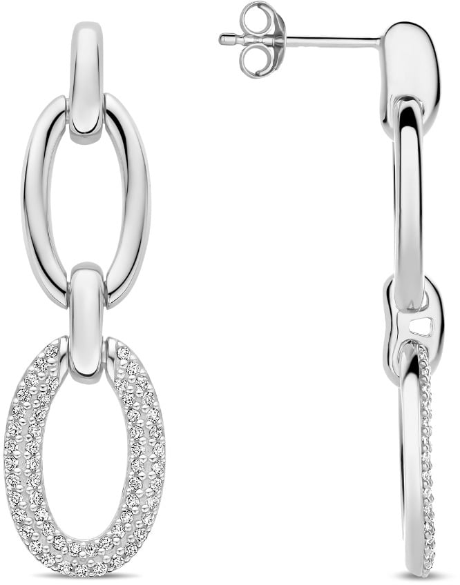 Arte Antwerp Bibbiena Poppi Clara Oorhangers met Zirkonia Zilver