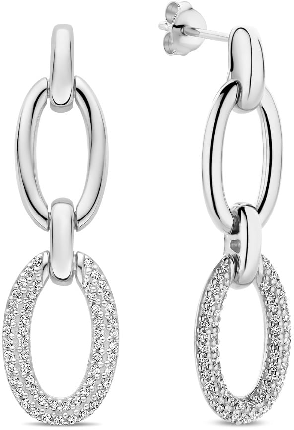 Arte Antwerp Bibbiena Poppi Clara Oorhangers met Zirkonia Zilver