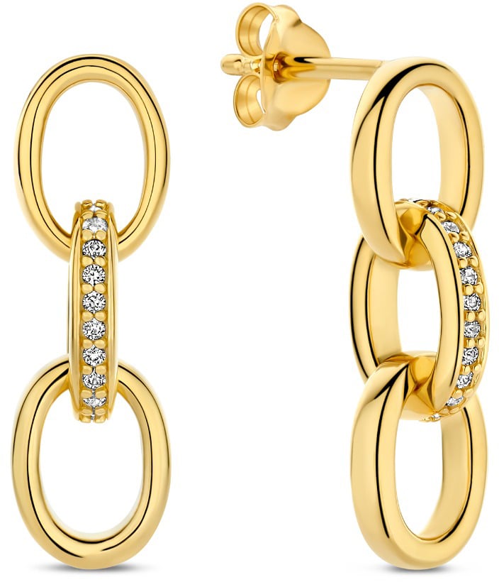 Arte Antwerp Bibbiena Poppi Clara Oorhangers met Zirkonia Goud