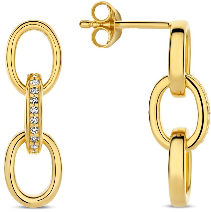 Arte Antwerp Bibbiena Poppi Clara Oorhangers met Zirkonia Goud