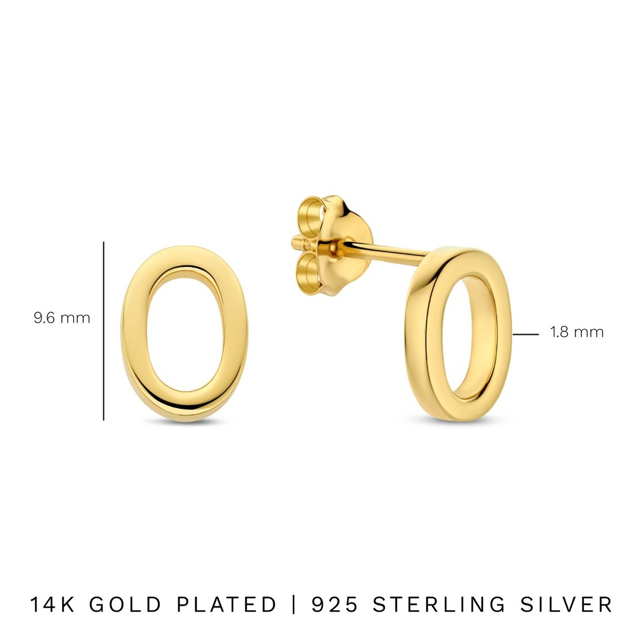 Arte Antwerp Bibbiena Poppi Clara Oorknoppen Goud