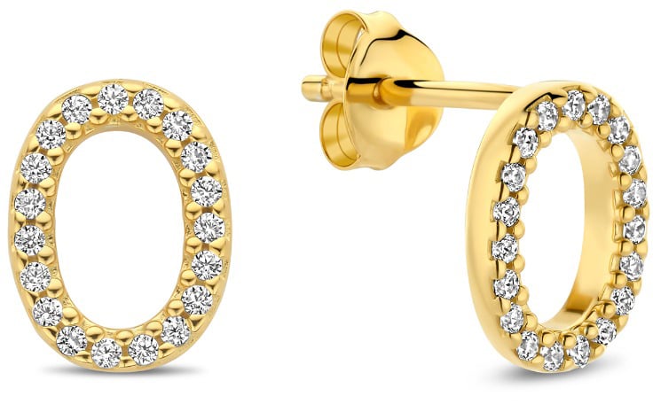 Arte Antwerp Bibbiena Poppi Clara Oorknoppen met Zirkonia Goud