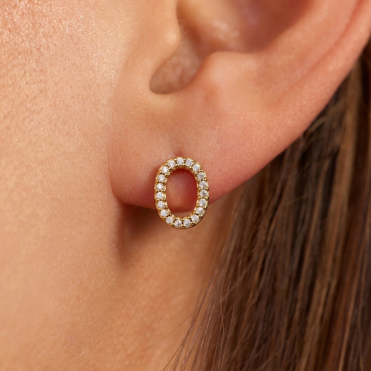 Arte Antwerp Bibbiena Poppi Clara Oorknoppen met Zirkonia Goud