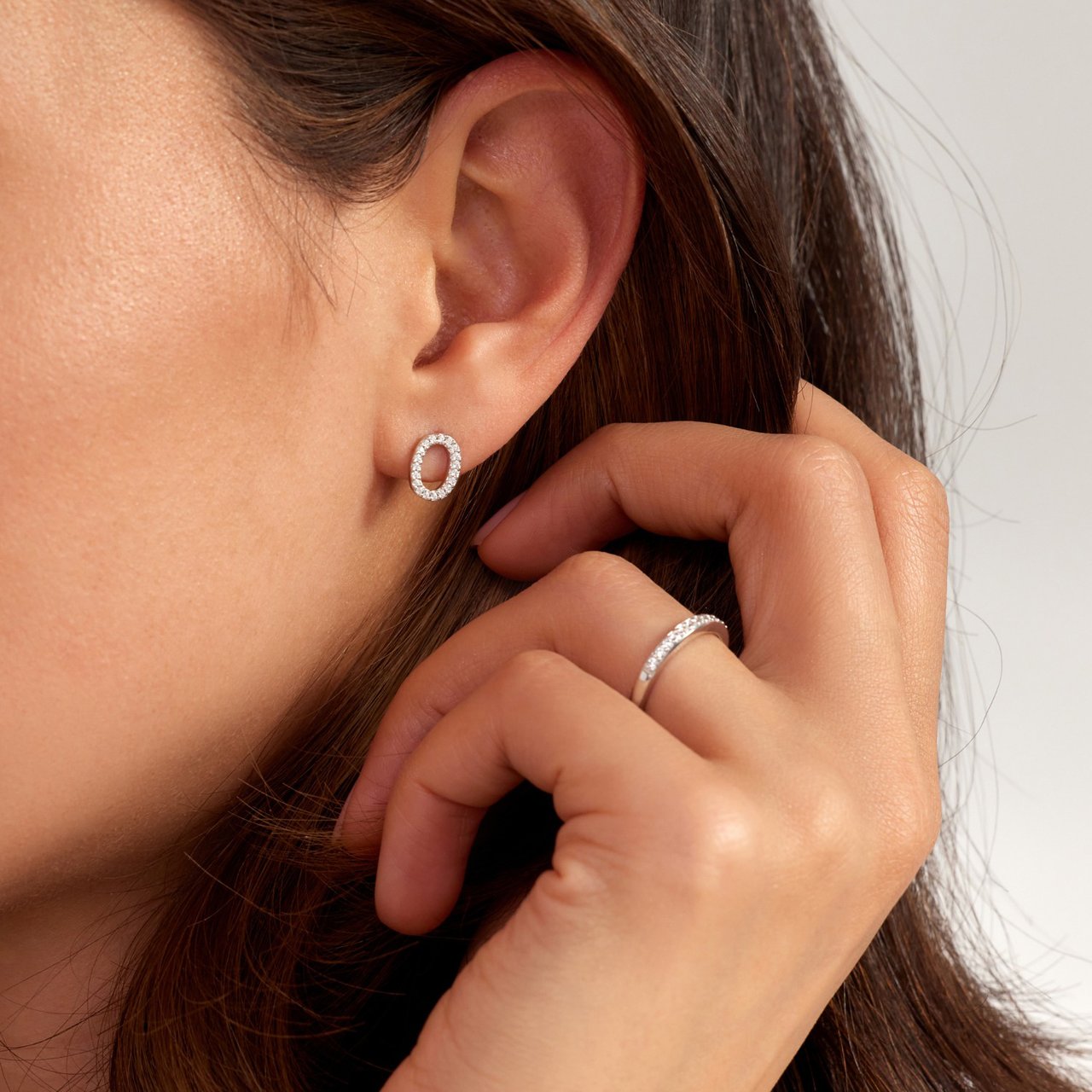 Arte Antwerp Bibbiena Poppi Clara Oorknoppen met Zirkonia Zilver