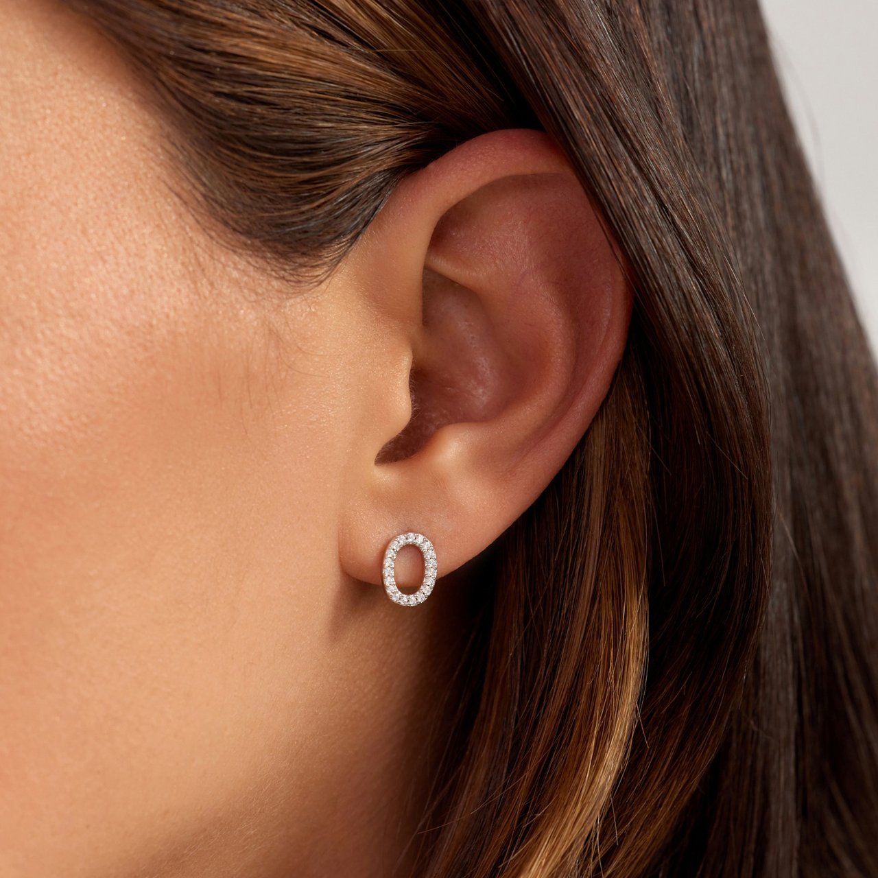 Arte Antwerp Bibbiena Poppi Clara Oorknoppen met Zirkonia Zilver