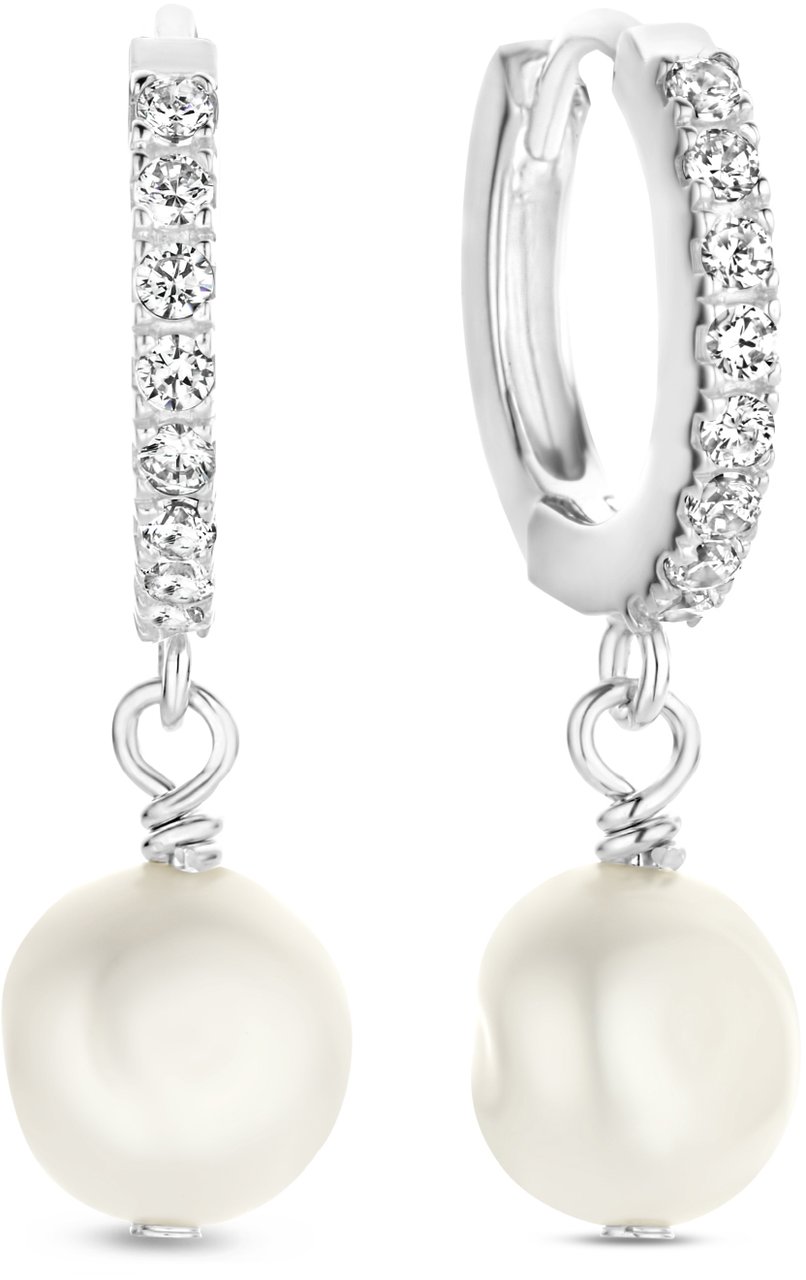 Arte Antwerp Brioso Cortona Bella Oorringen met Parel Zilver