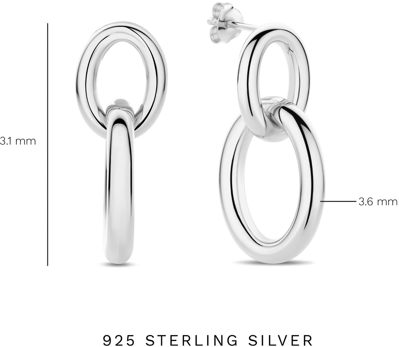 Arte Antwerp Bibbiena Poppi Adriane Oorbellen Zilver