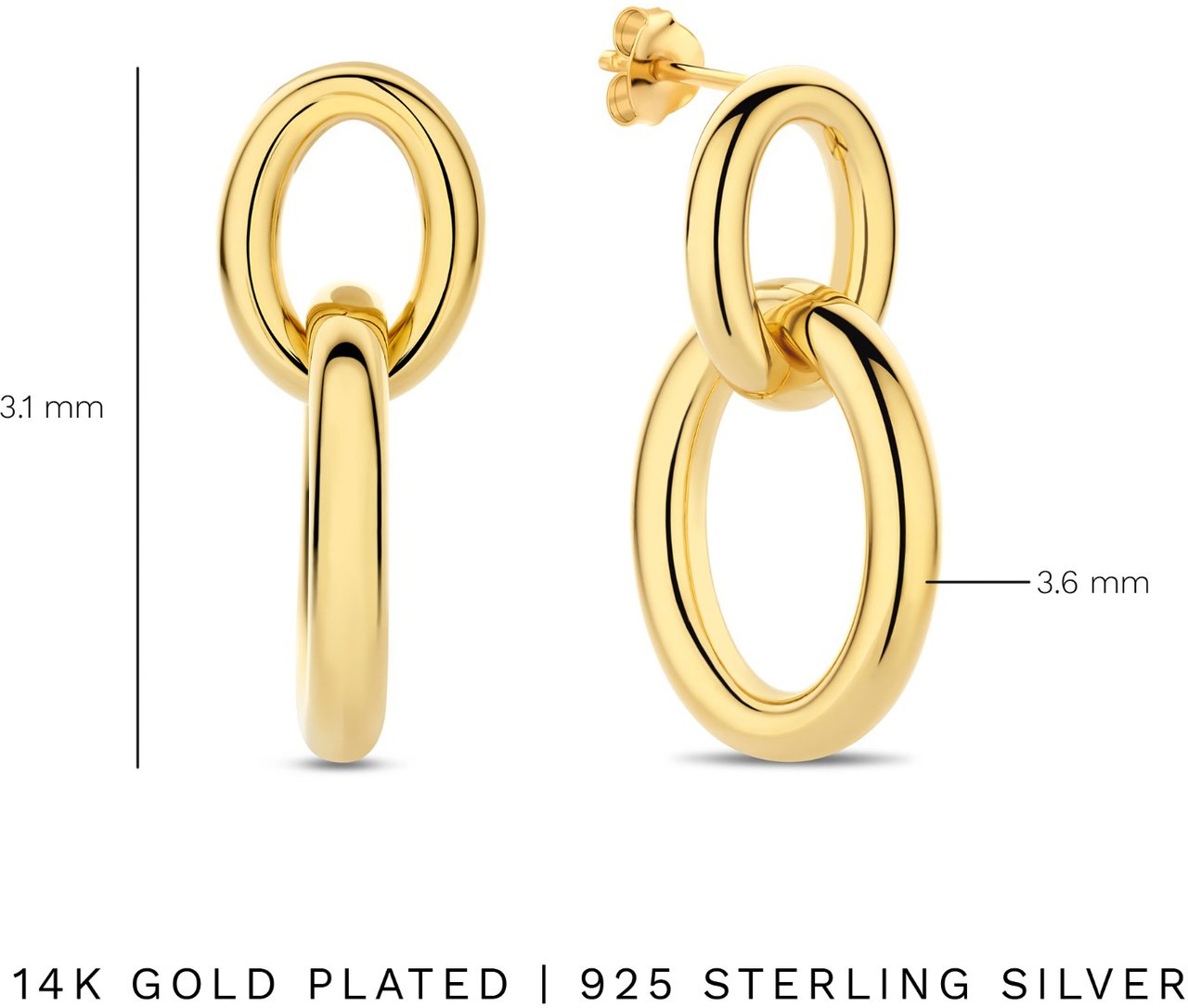 Arte Antwerp Bibbiena Poppi Adriane Oorbellen Goud