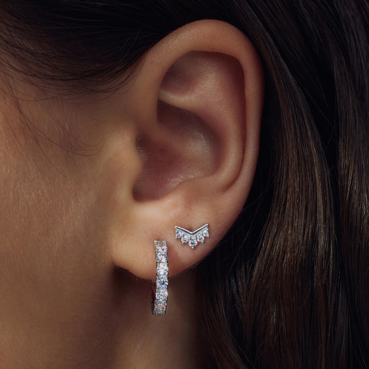 Arte Antwerp Santa Maria della Base Oorringen met Zirkonia Zilver