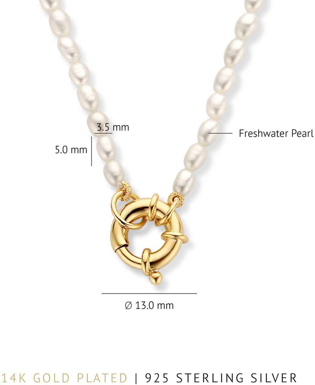 Arte Antwerp Parte Di Me Brioso Cortona - Ketting - Goud Goud