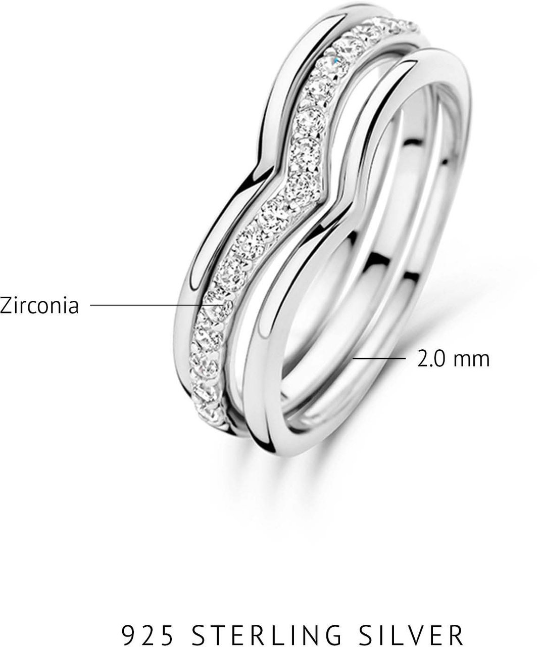 Arte Antwerp Parte Di Me Santa Maria - Ring - Zilver Zilver