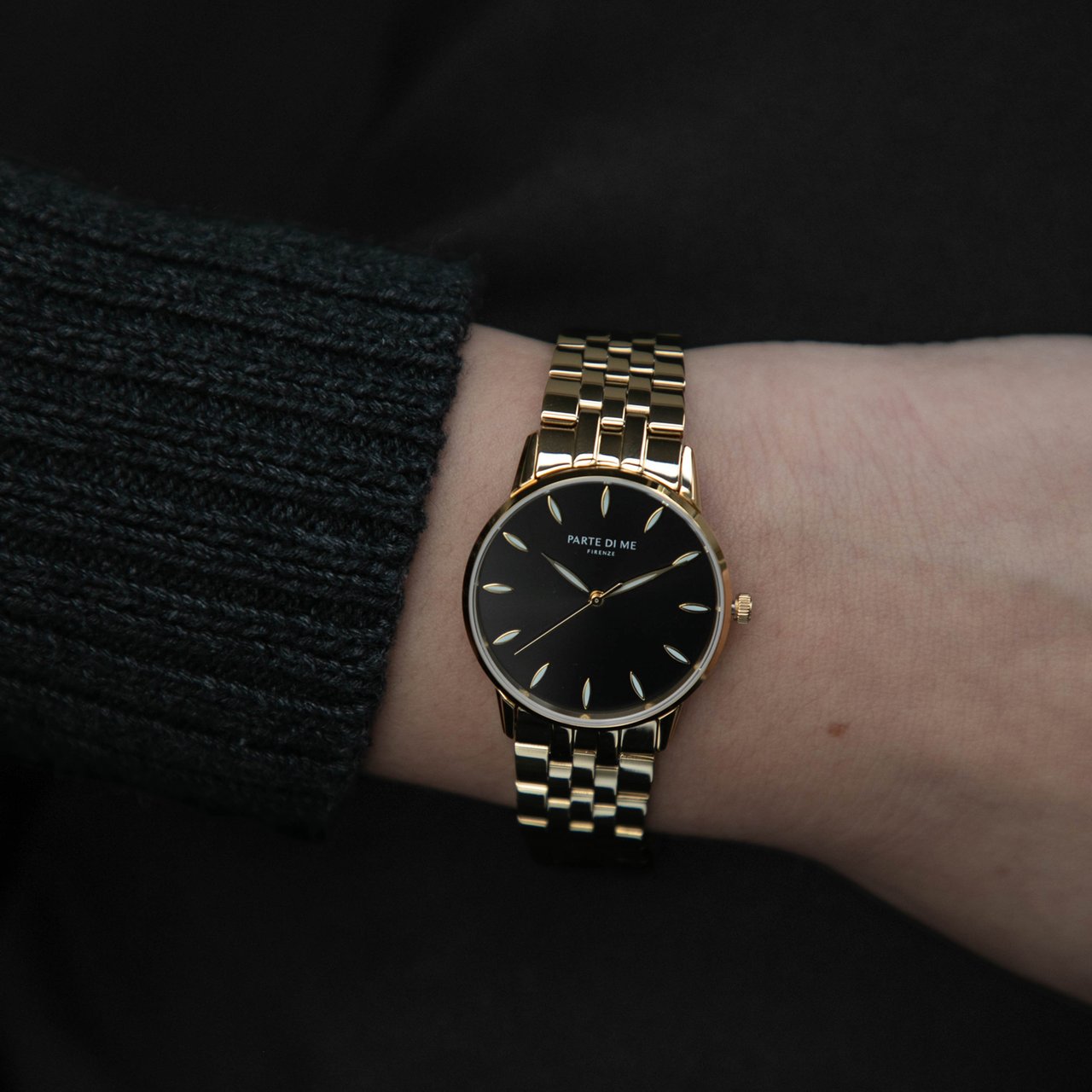Arte Antwerp Parte Di Me - Horloge - Zwart Goud
