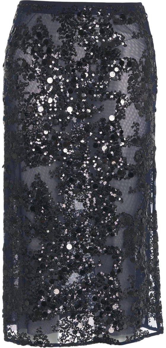 Arte Antwerp Midi skirt with sequins 'Shania' Blauw