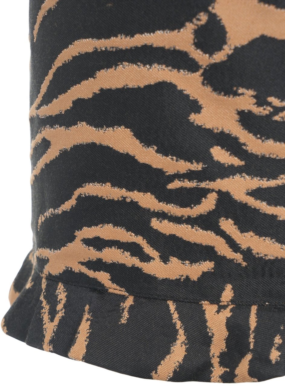 Arte Antwerp Animalier midi skirt 'Smilla' Zwart