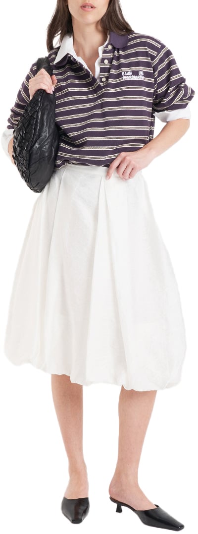 Arte Antwerp Balloon midi skirt 'Susan' Wit