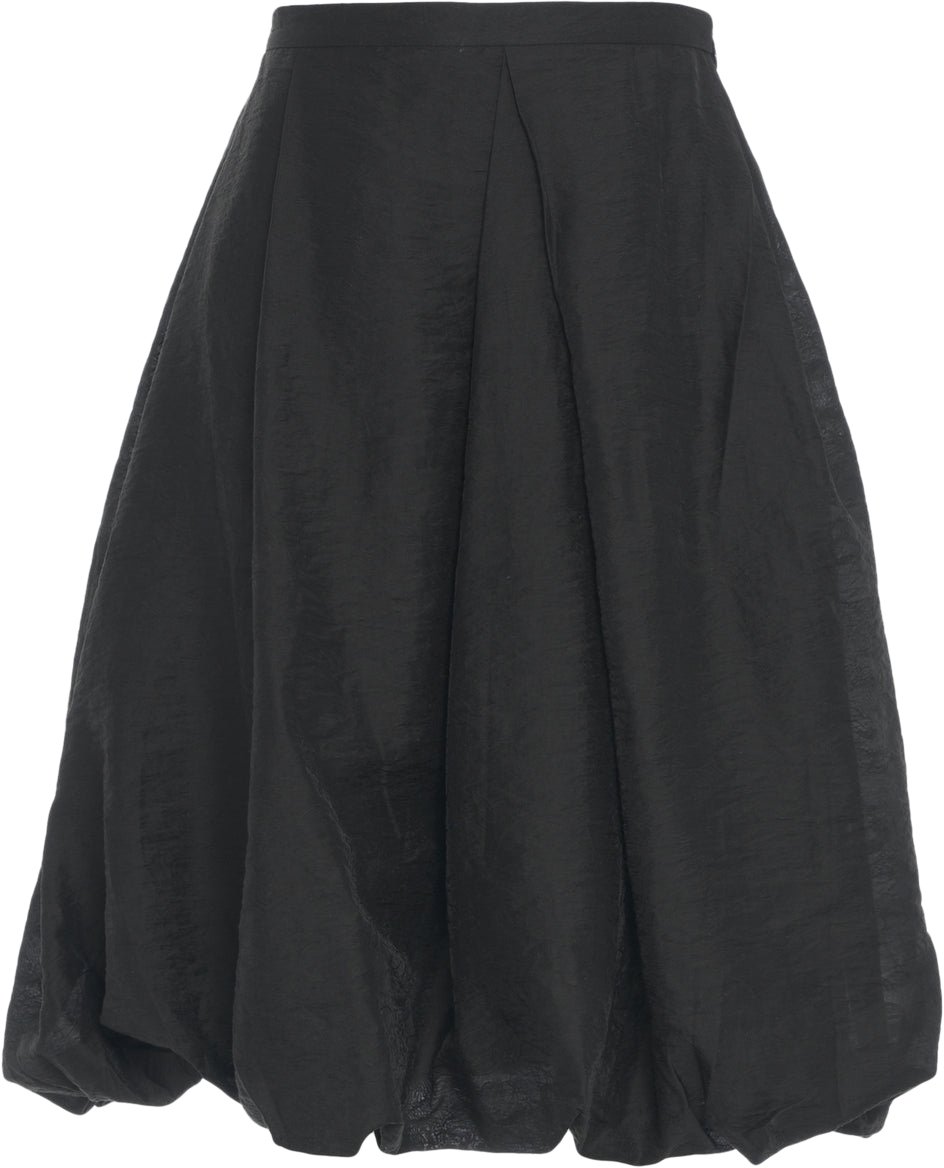Arte Antwerp Balloon midi skirt 'Susan' Zwart