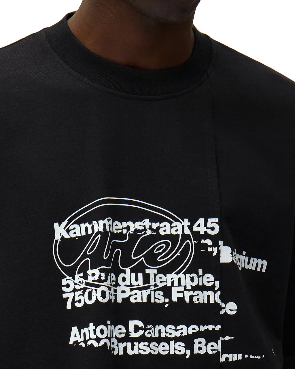 Arte Antwerp T-Shirt Address Nera Zwart