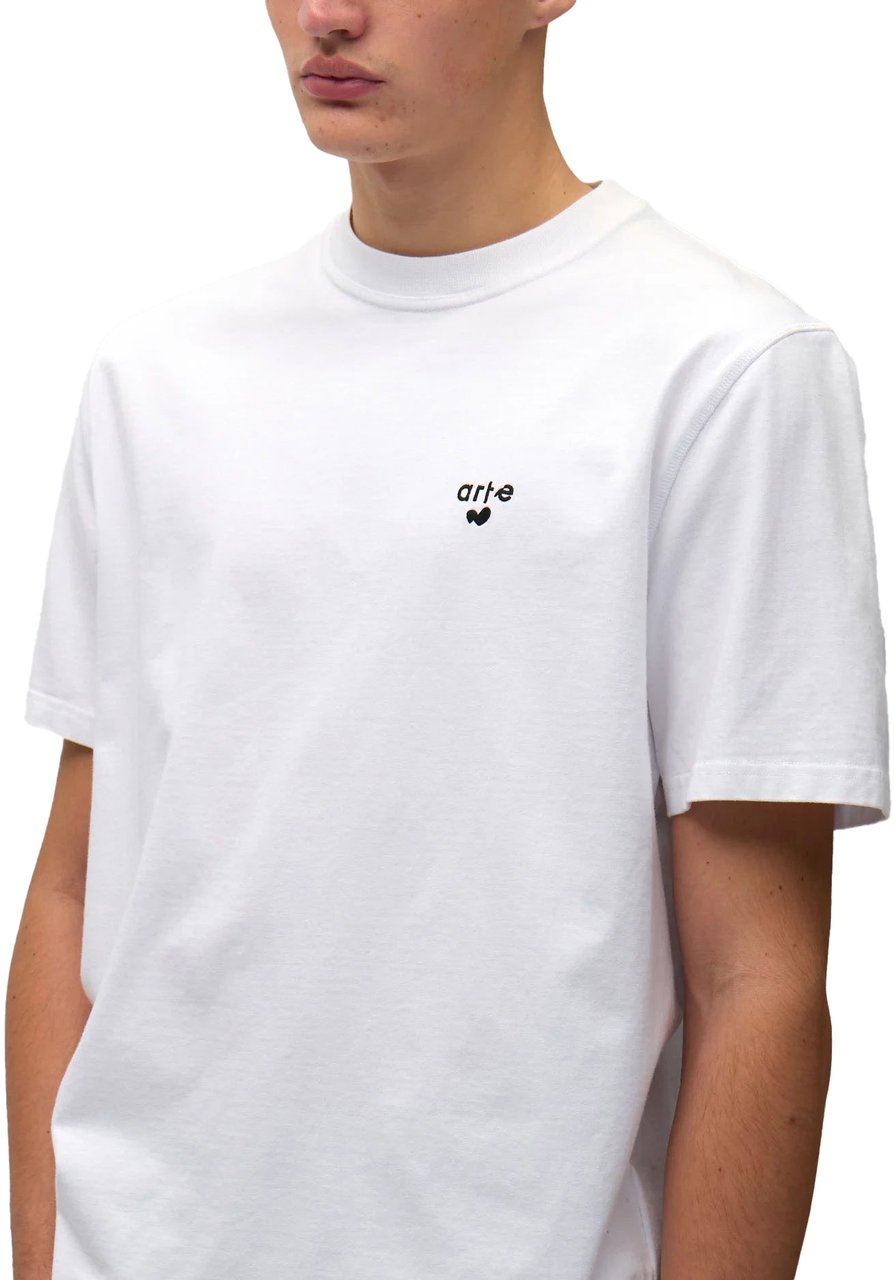 Arte Antwerp T-Shirt Heart Logo Bianca Wit