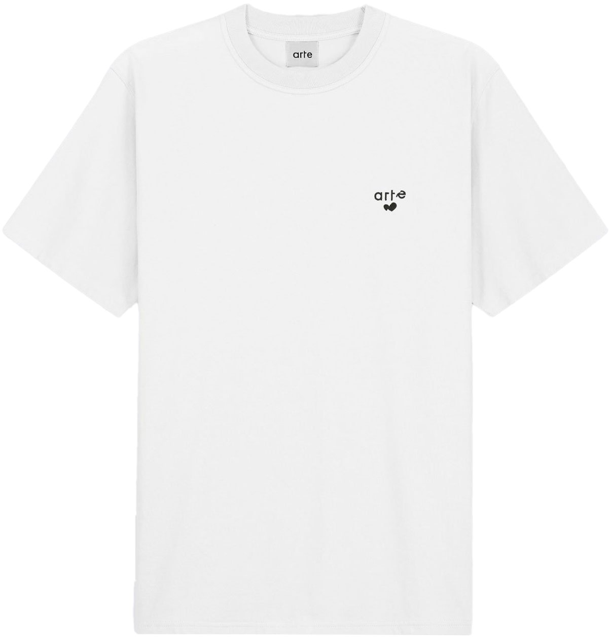 Arte Antwerp T-Shirt Heart Logo Bianca Wit