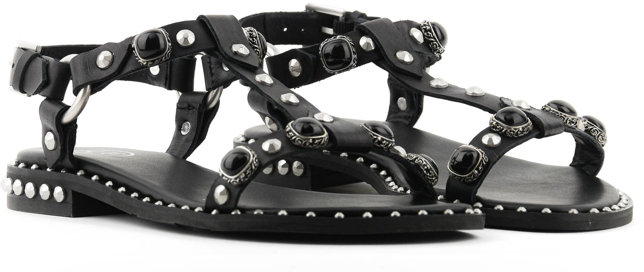 Ash Sandal Podium Black/silver Zwart